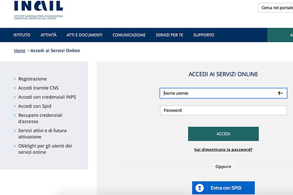 come richiedere il durc online